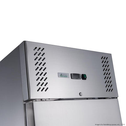 FED-X XURC650S1V S/S Two Door Upright Fridge 650L W740mm