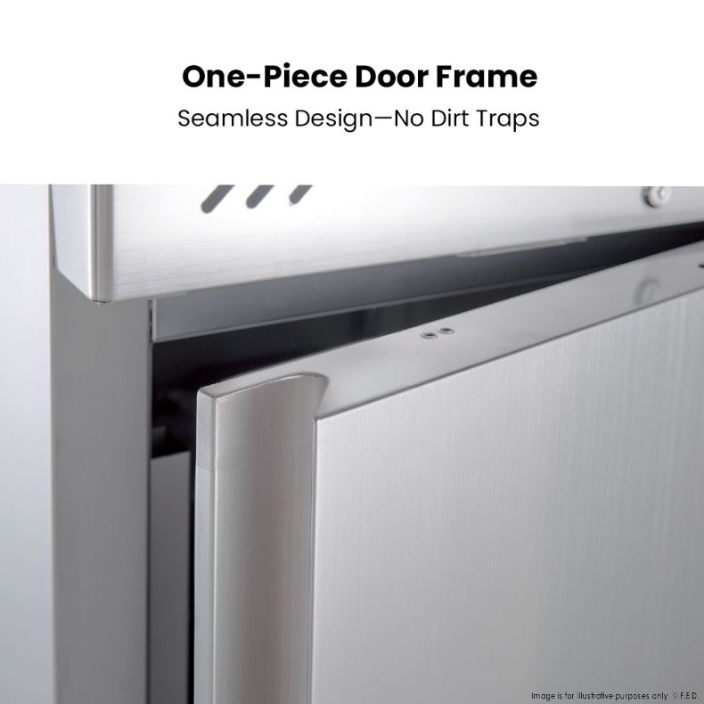 FED-X S/S Single Door Upright Freezer XURF650SFV - Catering Sale