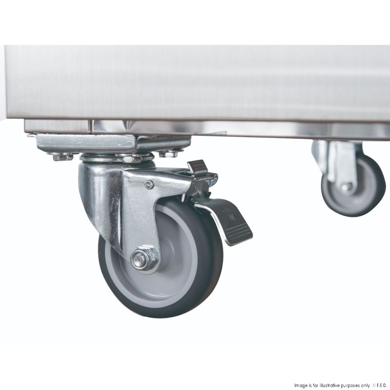 FED-X XURF1410S2V S/S Four Door Upright Freezer 1410L w1480mm