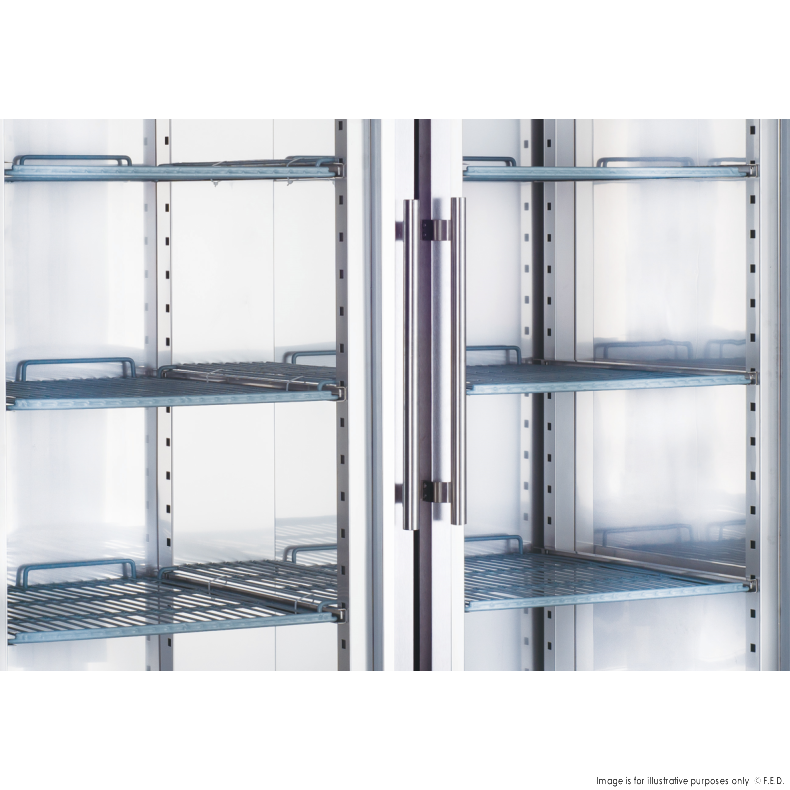 FED-X S/S Two Full Glass Door Upright Fridge - XURC1200G2V