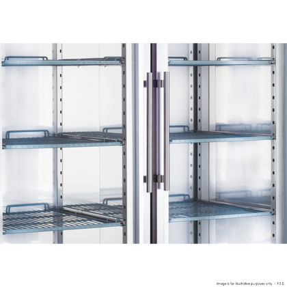 FED-X S/S Two Full Glass Door Upright Fridge - XURC1410G2V