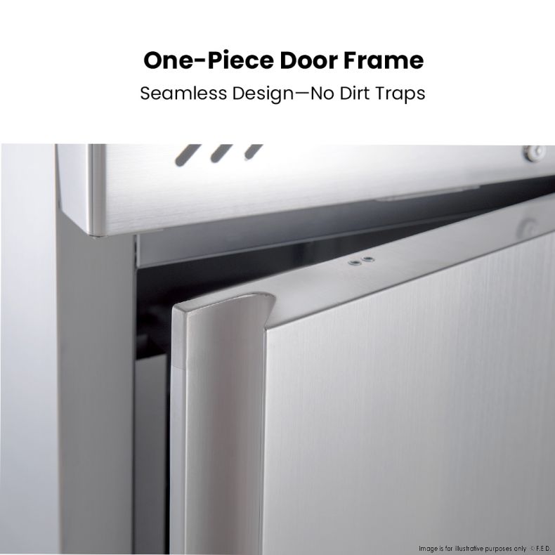 FED-X S/S Four Door Upright Freezer - XURF1410S2V - Catering Sale