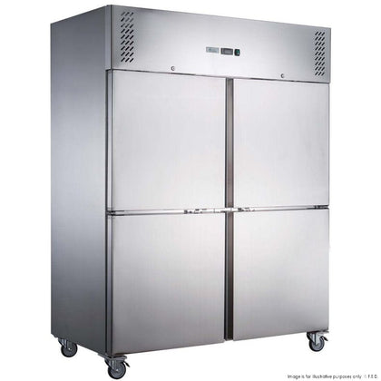 FED-X XURF1200S2V S/S Four Door Upright Freezer 1200L W1340mm