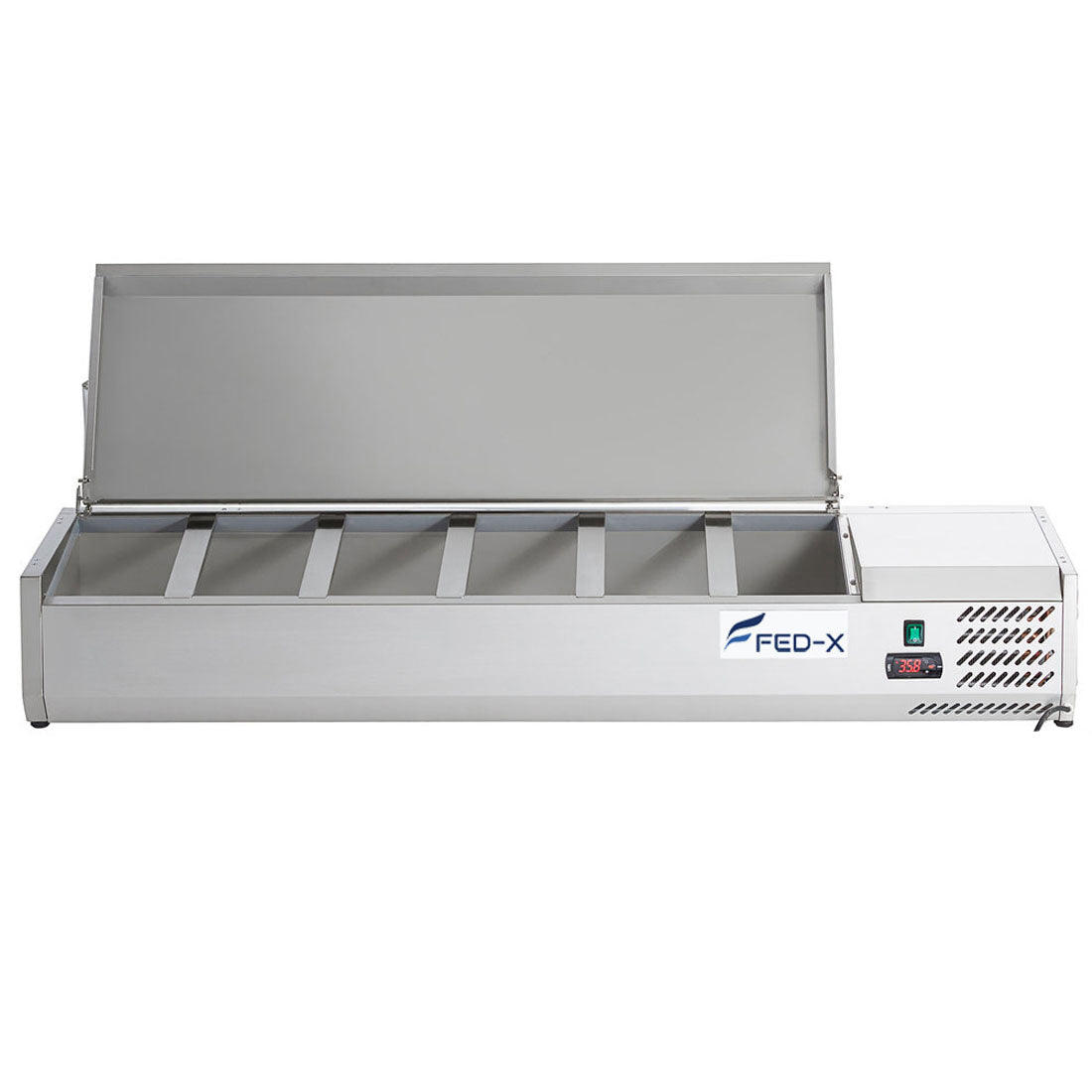 FED-X XVRX1500/380S Salad Bench with Stainless Steel Lid W1500mm