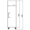ATOSA YBF9206 Compact Single Door Upright Fridge 410L