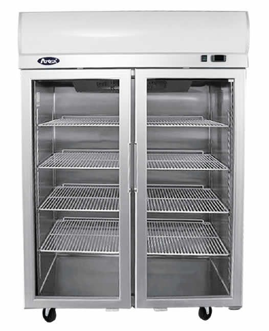 ATOSA YCF9402 Two Glass Door Upright Fridge 900L