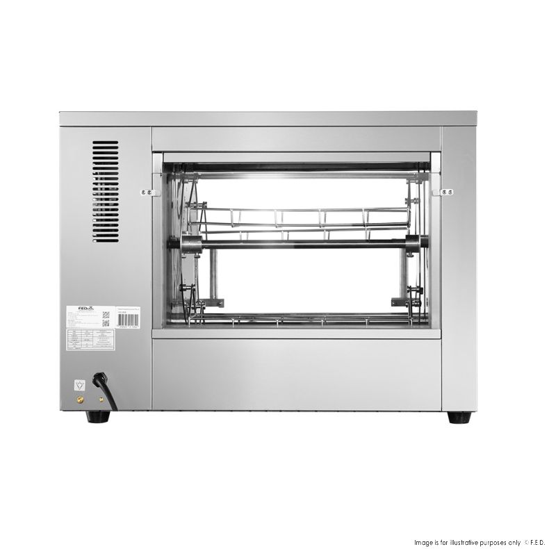 Benchstar Compact Heavy Duty Basket Rotisserie Fits 8-12 Birds YXD-266E