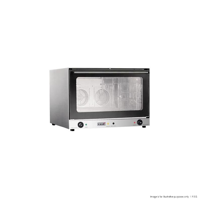 Convectmax YXD-8AE Heavy Duty Stainless Steel Convection Oven w/ Press Button Steam