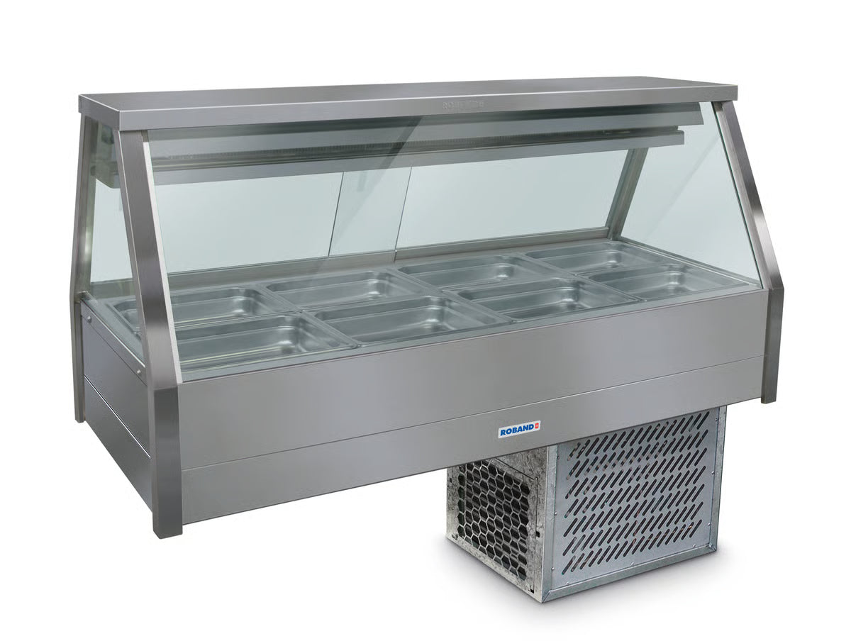 Roband ERX24RD Straight Glass Food Bar (Refrigerated Cold Plate & Cross Fin Coil)