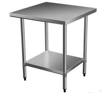 Brayco/2424/Commercial Grade Stainless Steel Flat Bench610x610x900mm high
