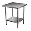 Brayco/2424/Commercial Grade Stainless Steel Flat Bench610x610x900mm high
