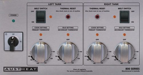 Roband AF822 Single Split Pan Fryer 2 Basket