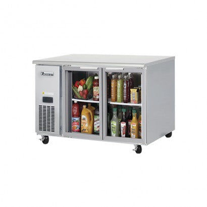Everest B120CG-2RROS-E Side Mount Glass/Swing Door Undercounter Refrigerator 275L