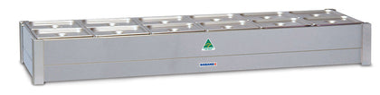 Roband BM26 Hot bain marie, fits 2 rows x 6 1/2 pan size, pans not included