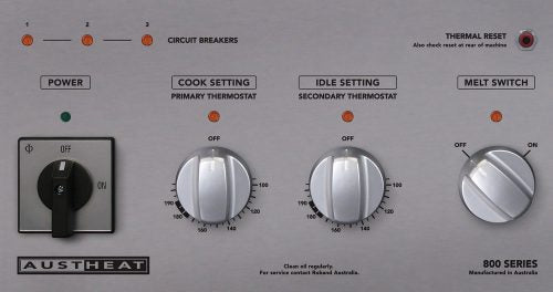 Austheat AF812/R Austheat Single Pan Two Basket Floor Model Fryers