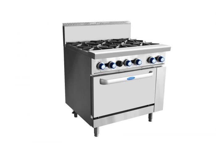 COOKRITE AT80G6B-O GAS 6 BURNER WITH OVEN
