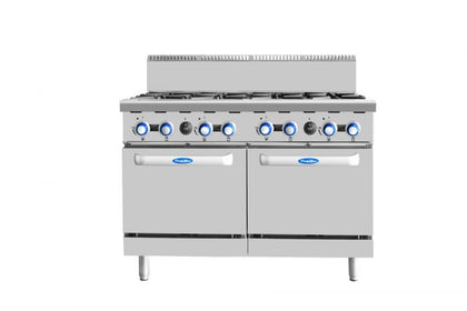 COOKRITE AT80G8B-O GAS 8 BURNER WITH OVEN