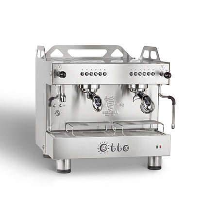 FED BZOTTOCDE2IS1 Bezzera OTTO Silver Compact 2 Group Espresso Machine
