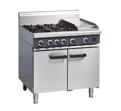 Cobra CR9C_NAT 900mm Four Burner/Griddle Gas Range Static Oven
