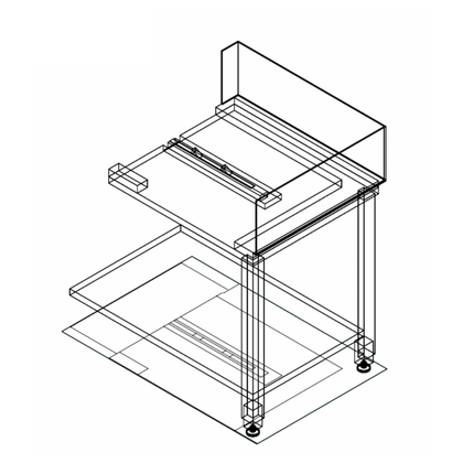 Fagor E-90D Stainless Steel Corner Bench w/ Introduction of Baskets by the Right Side