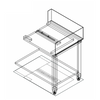 Fagor E-90D Stainless Steel Corner Bench w/ Introduction of Baskets by the Right Side