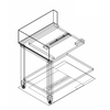 Fagor E-90I Stainless Steel Corner Bench w/ Introduction of Baskets by the Left Side