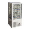 FED/TCBD68W/Four sided white colourbond countertop display fridge