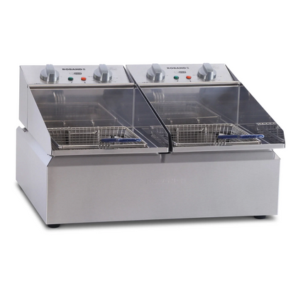Roband FR25 Counter Top Electric Fryers 5L x 2 pans -  10A - FR Series / W570-D480-H335 mm
