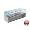 FED XVRX2000/380 Glass Salad Bench with Glass top