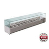 FED XVRX2000/380 Glass Salad Bench with Glass top