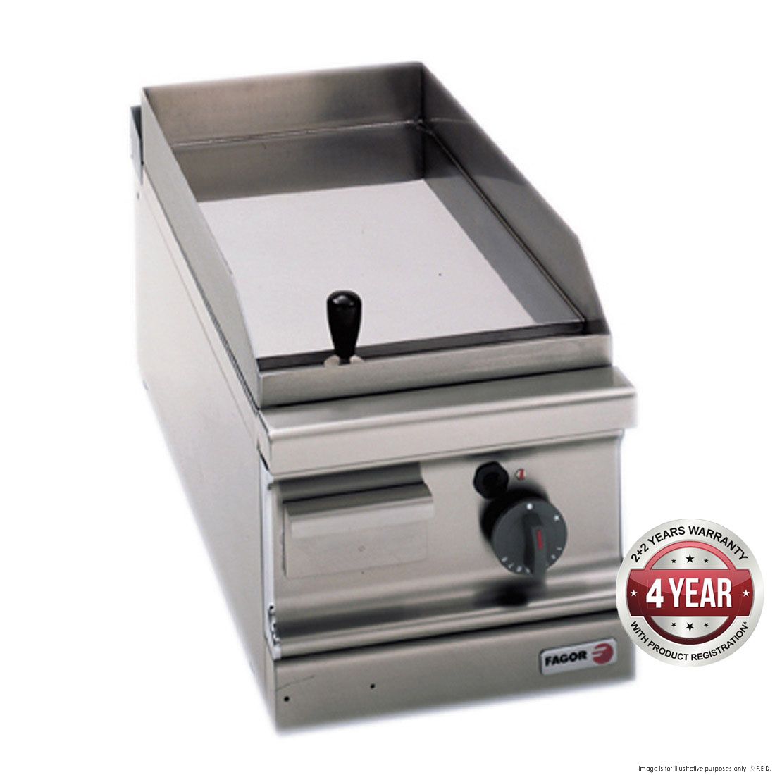 Fagor FTG-C7-05L FAGOR 700 series LPG chrome 1 zone griddle with thermostatic control