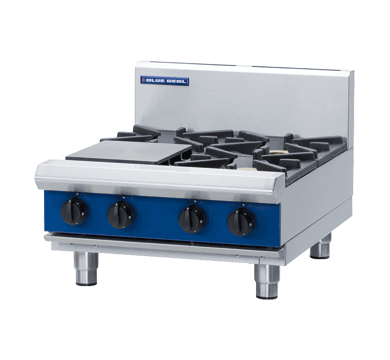 Blue Seal Evolution Series G514D-B Gas Cooktop 4 Burner Bench Model 600mm