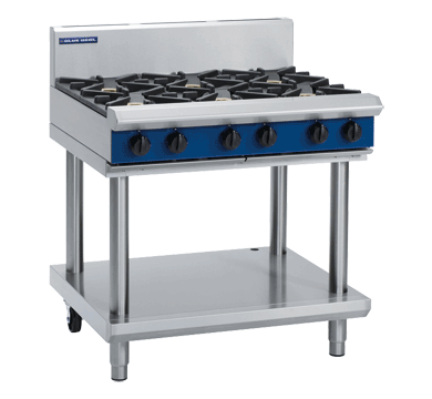 Blue Seal G516D-LS 6 Burner Gas Cook Top On Leg Stand