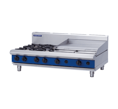 Blue Seal Evolution Series G518B-B Gas Cooktops/Griddles 8 Burner Bench Model 1200mm