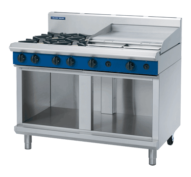 Blue Seal Evolution Series G518B-CB Gas Cooktops/Griddles 8 Burner Cabinet Base 1200mm