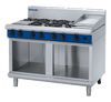 Blue Seal Evolution Series G518C-CB Gas Cooktops n Griddles 8 Burner Cabinet Base 1200mm