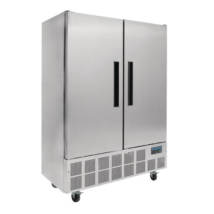 Polar GD879-A Double Door Upright Freezer 960lt Stainless Steel - 960L / 95Kg / W1340-D700-H2000 mm
