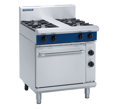 Blue Seal Evolution Series GE505D Gas Range Electric Static Oven 750mm 4 Burner