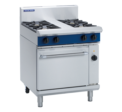 Blue Seal Evolution Series GE54D Gas Range Electric Convection Oven 750mm 4 Burner