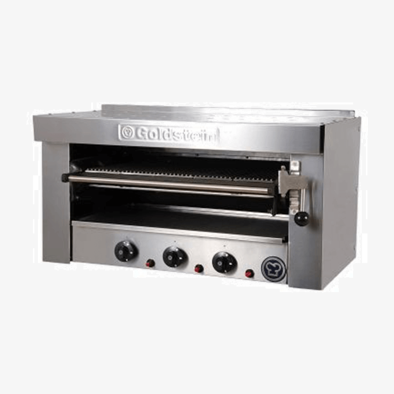 Goldstein SA36FF Gas Salamanders, movable ratchet, five positions, cast iron grids for marking / Mj: 36 / 53Kg / W860-D525-H445 mm