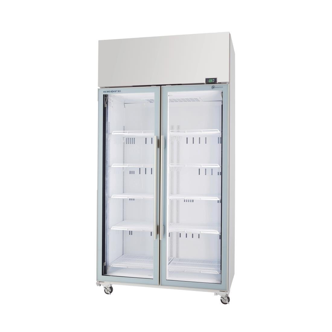 SKOPE TME1000N-A 2 Glass Door Display or Storage Fridge - 1130 x 745 x 2200 / 980L