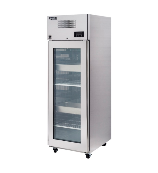 Fresh / KTM-25FG1 / Single Glass Door Refrigerator /  W653xD801xH1934