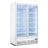 FED LG-1000GBM Double Door Supermarket Fridge 1081L