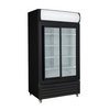 FED LG-1000SDBP Thermaster 1000L Two Sliding Glass Door Colourbond Upright Drink Fridge Black