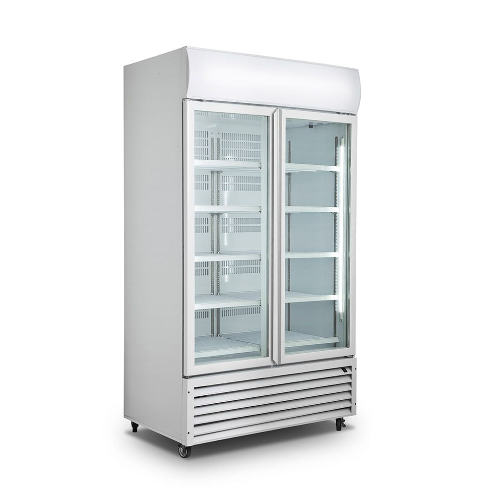 Thermaster LG-1200GT Double Glass Door Colourbond Upright Drink Fridge