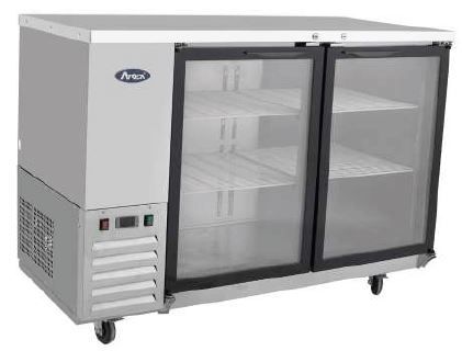 ATOSA MBB48G Two Door Glass  Back Bar 365L 1220mm