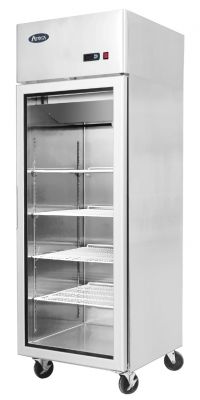 ATOSA MCF8604 Top Mounted Single Door Glass Fridge 670L 730mmW