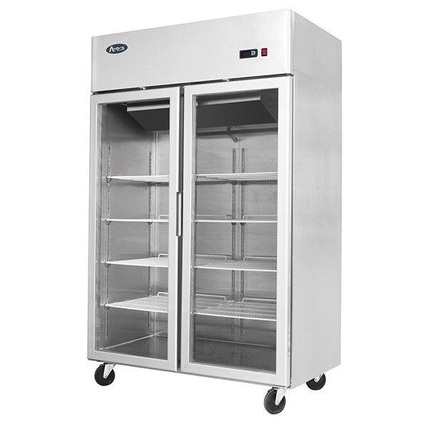 ATOSA MCF8605 Top Mounted Double Door Glass Fridge 1300L  1314mmW