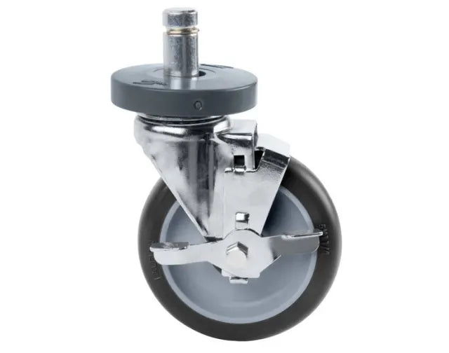 Metro / ME.5MPB / Brake Castor, Resilient Rubber Wheel Tread, 127mm