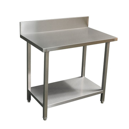 Brayco P1000 Stainless Steel Splashback Bench, Premium Range / W1000-D610-H900 mm